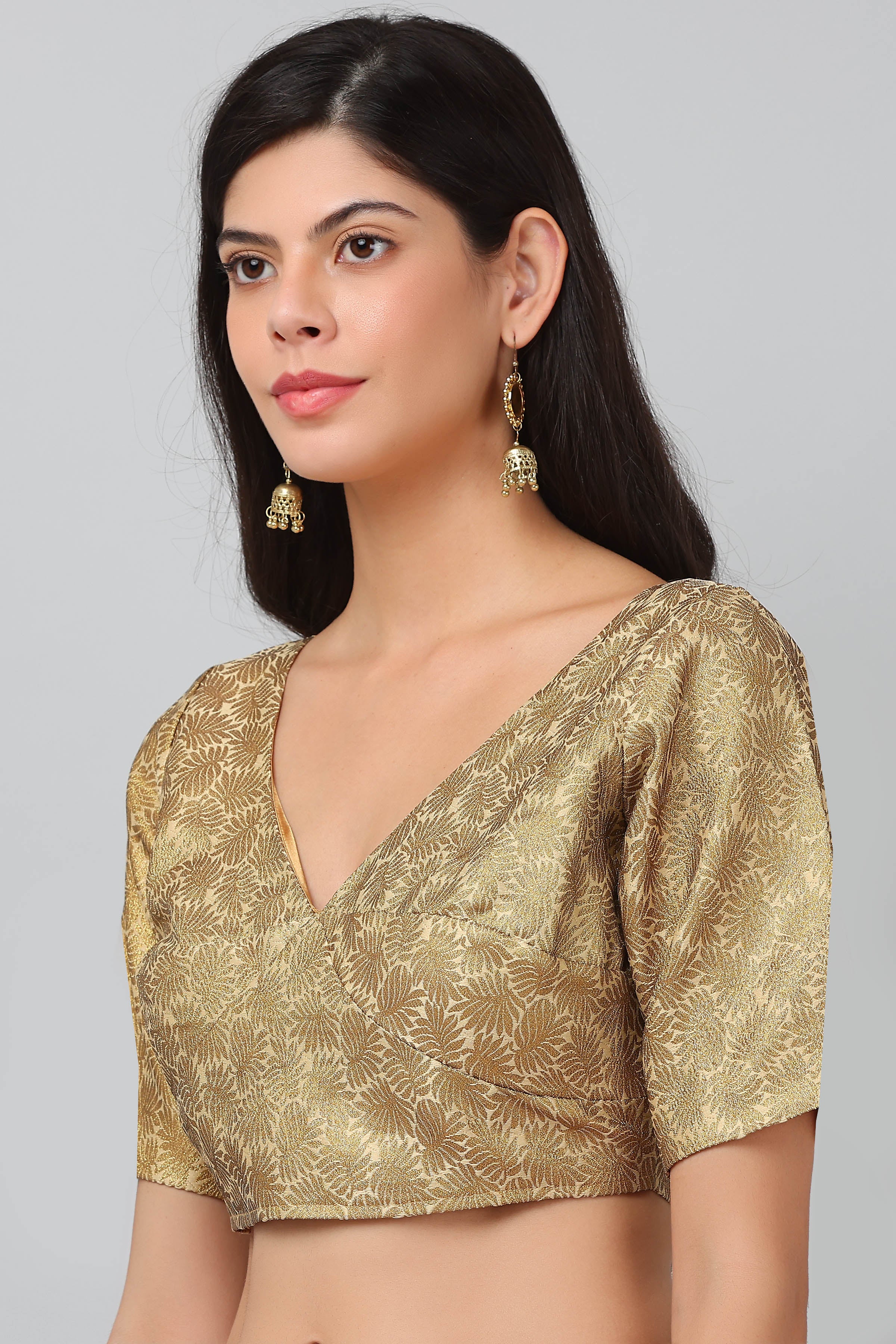 Kaanchie Nanggia Beige Silk Blouse