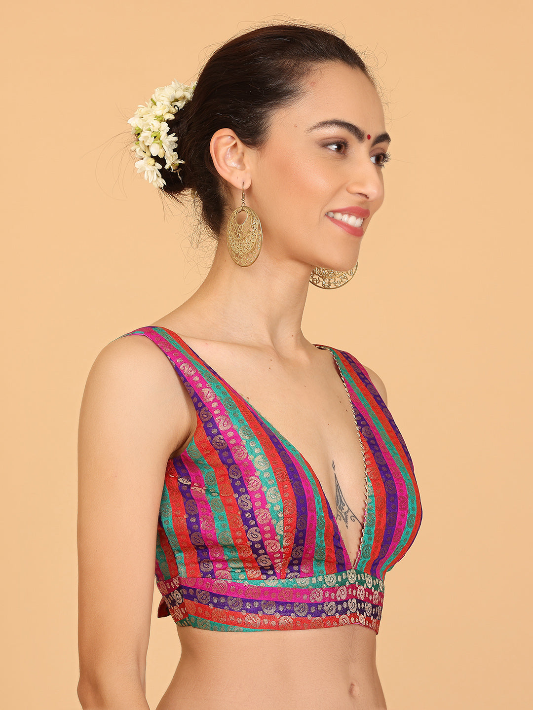 Kaanchie Nanggia Multi Gota Work Blouse