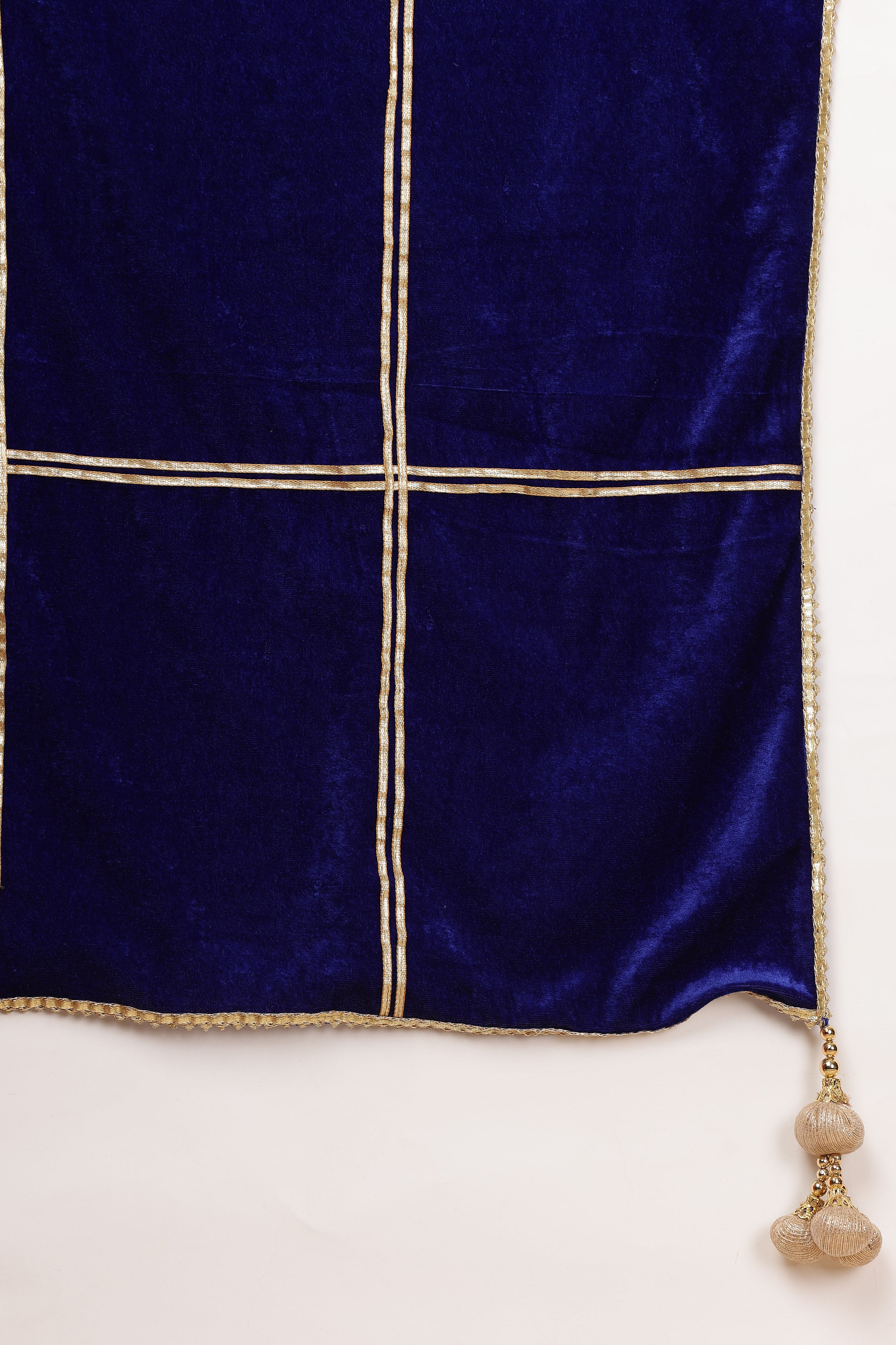 Kaanchie Nanggia Royal Blue kalidar kurta pallazo with dupatta