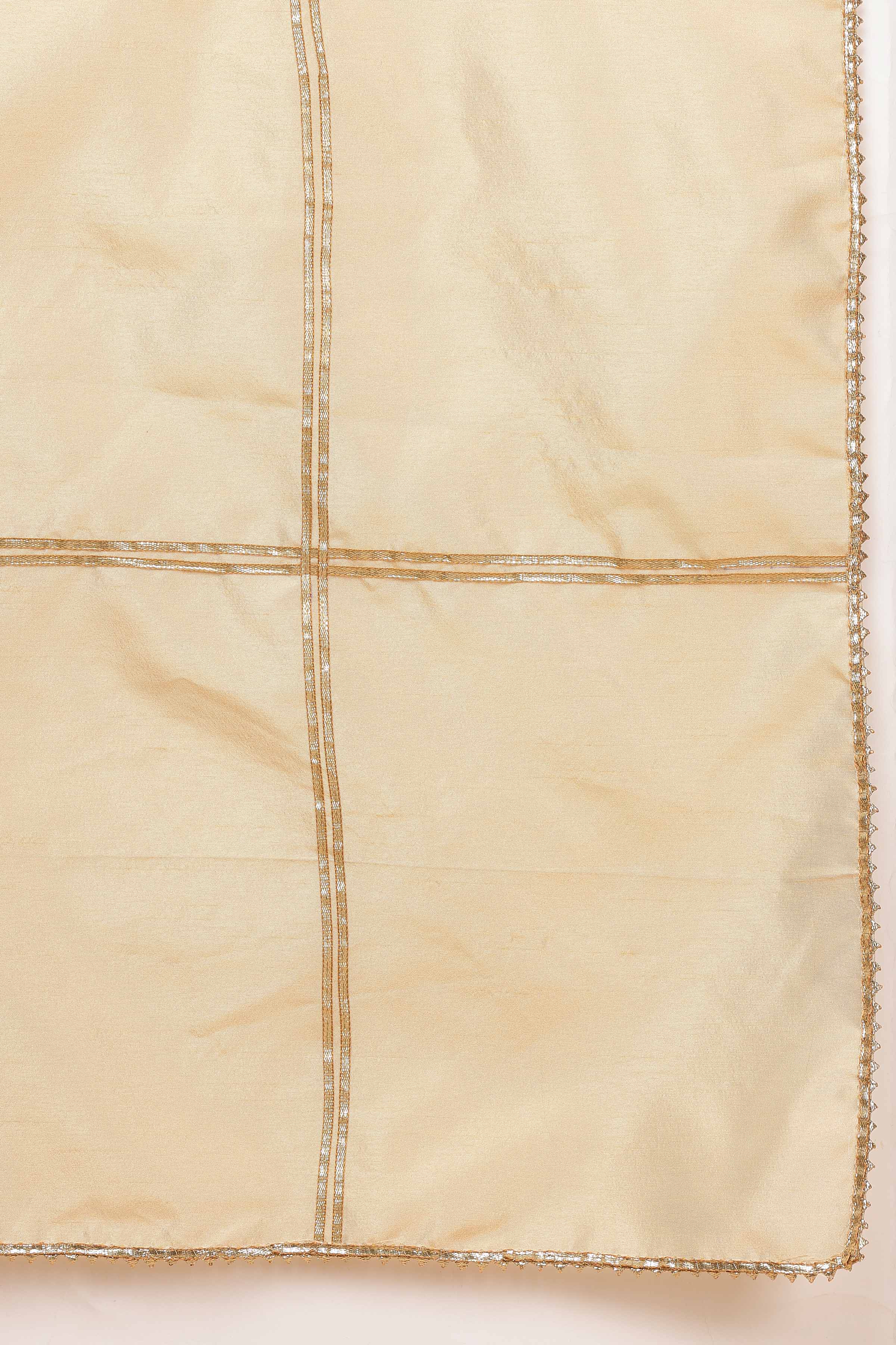 Kaanchie Nanggia Lite beige kalidar kurta pallazo with dupatta