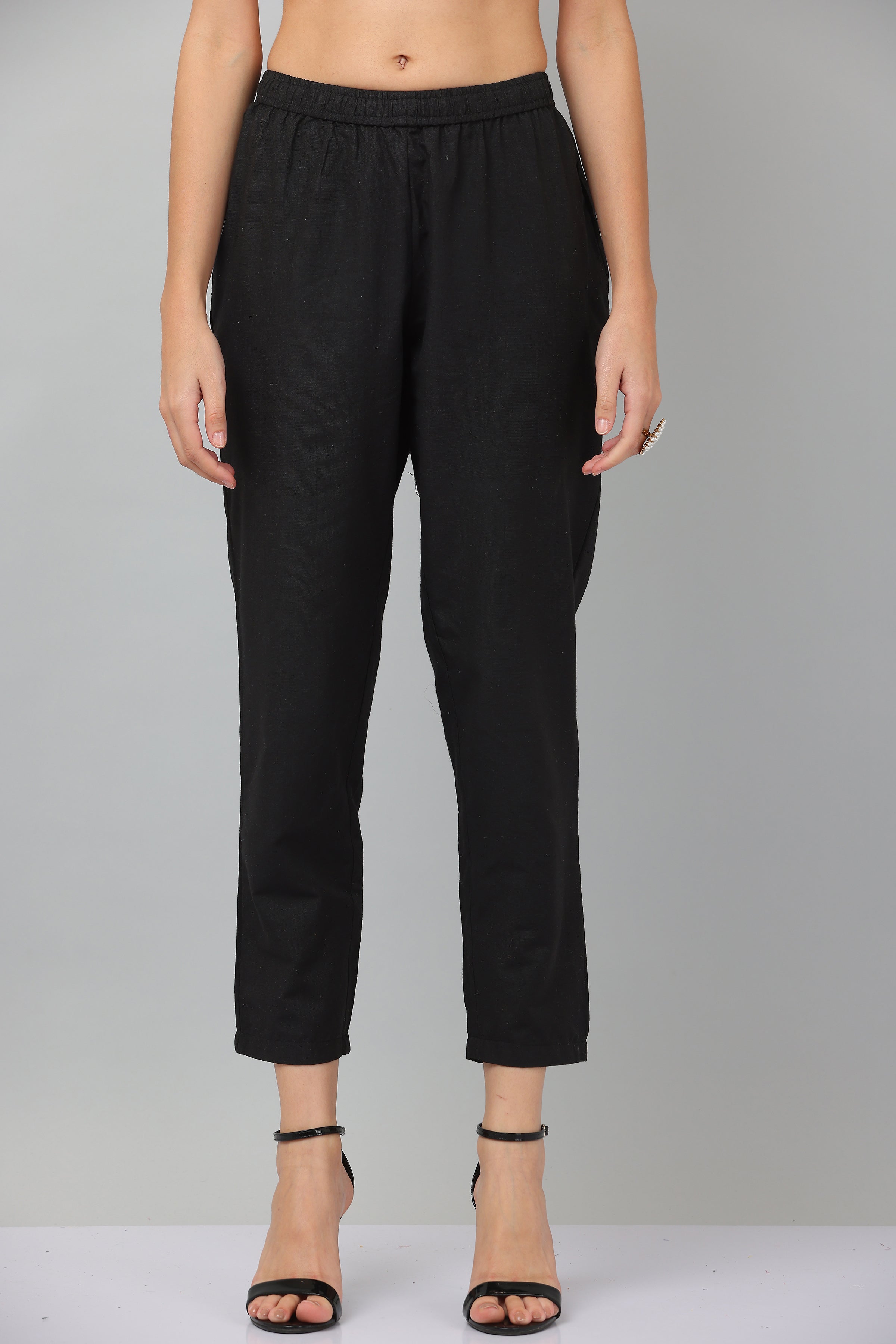 Kaanchie Nanggia Black Causal Wear Shirt & Pants (Set of 2)