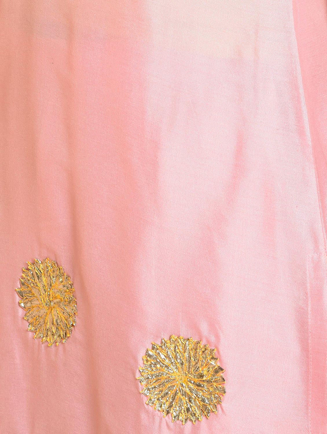 Kaanchie Nanggia Pink Gota Work Kurta And Sharara With Dupatta (Set of 3)