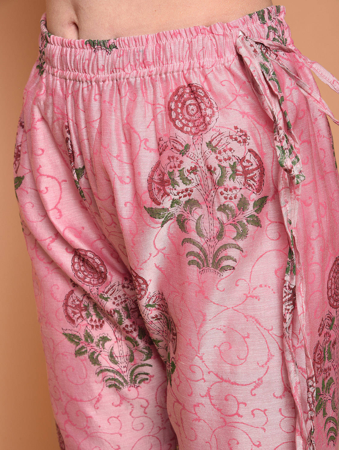 Kaanchie Nanggia Lavender Printed Kurta And Sharara With Dupatta (Set of 3)