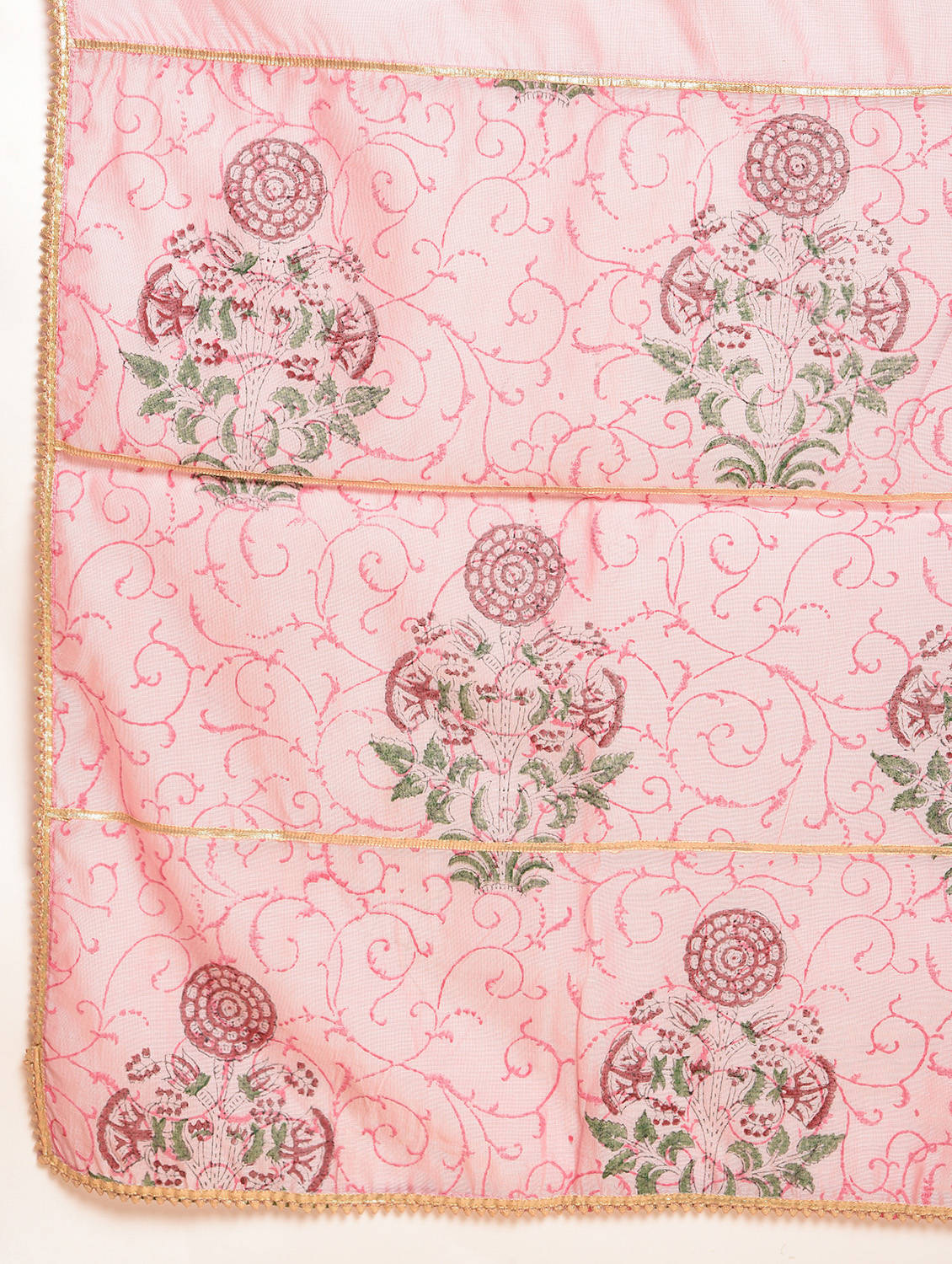 Kaanchie Nanggia Lavender Printed Kurta And Sharara With Dupatta (Set of 3)