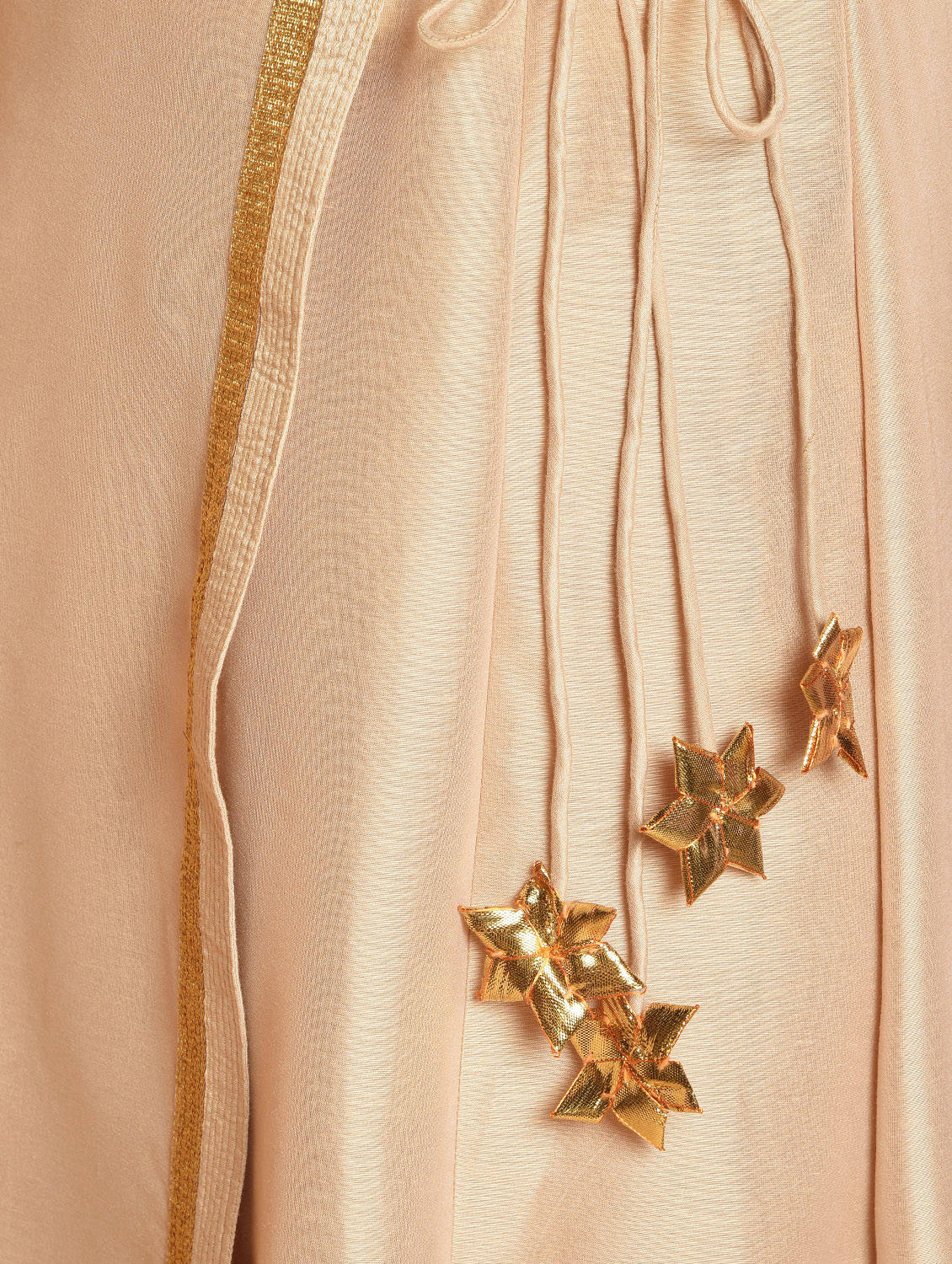 Kaanchie Nanggia Beige Printed Kurta And Palazzo (Set of 2)