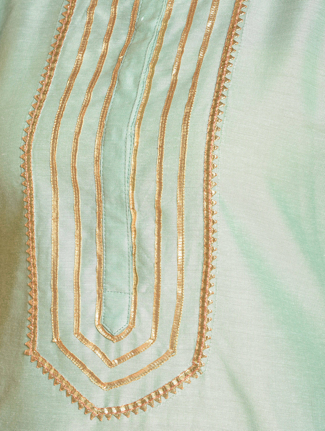 Kaanchie Nanggia Turquoise Printed Kurta And Palazzo With Dupatta (Set of 3)