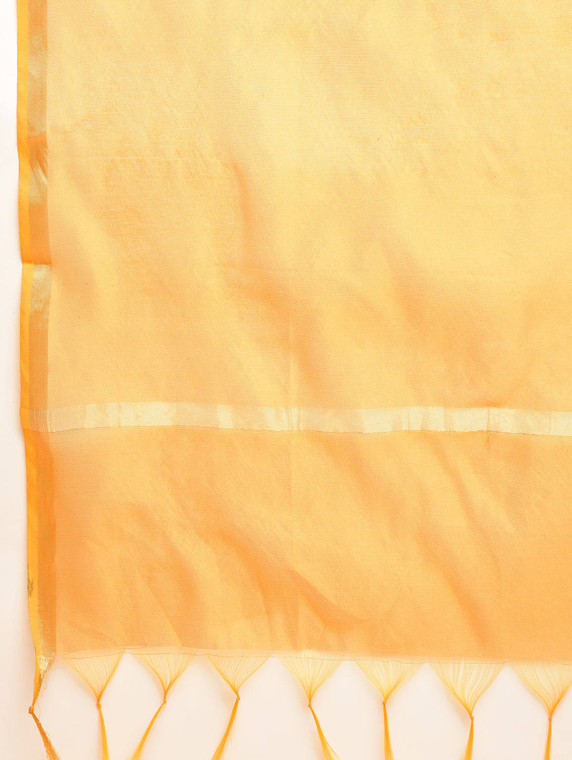 Kaanchie Nanggia Yellow Solid Kurta And Pant With Dupatta (Set of 3)