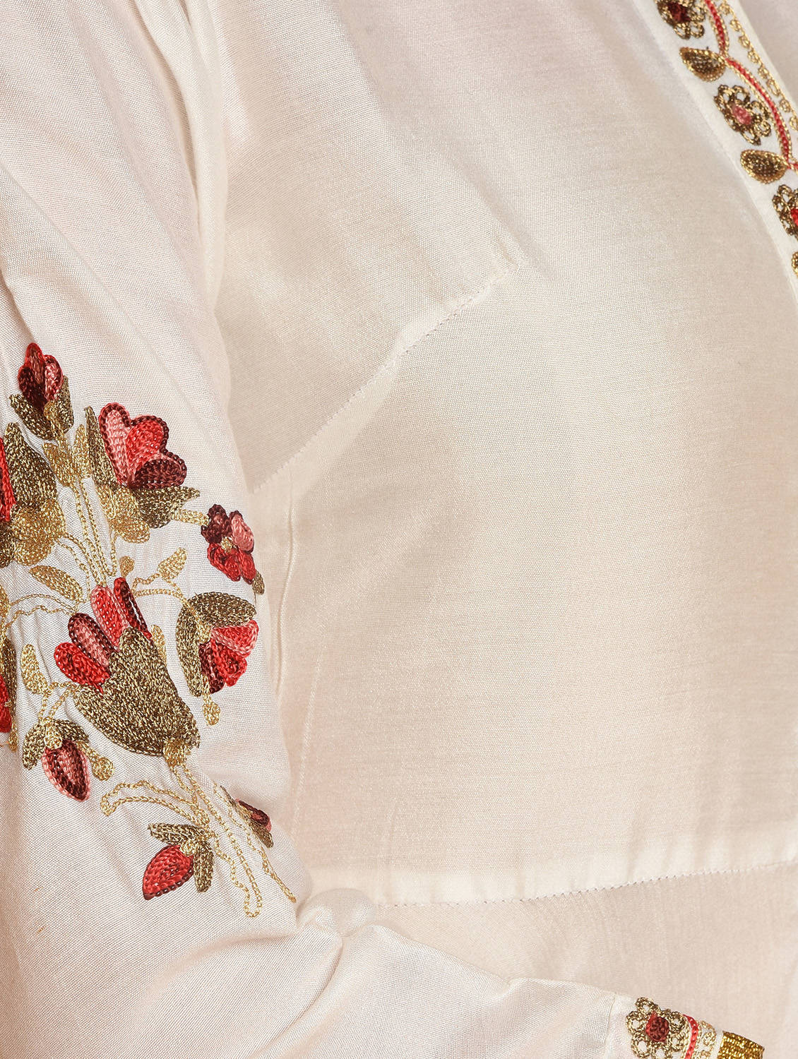 Kaanchie Nanggia White Embroidered Kurta And Dhoti Pant (Set of 2)